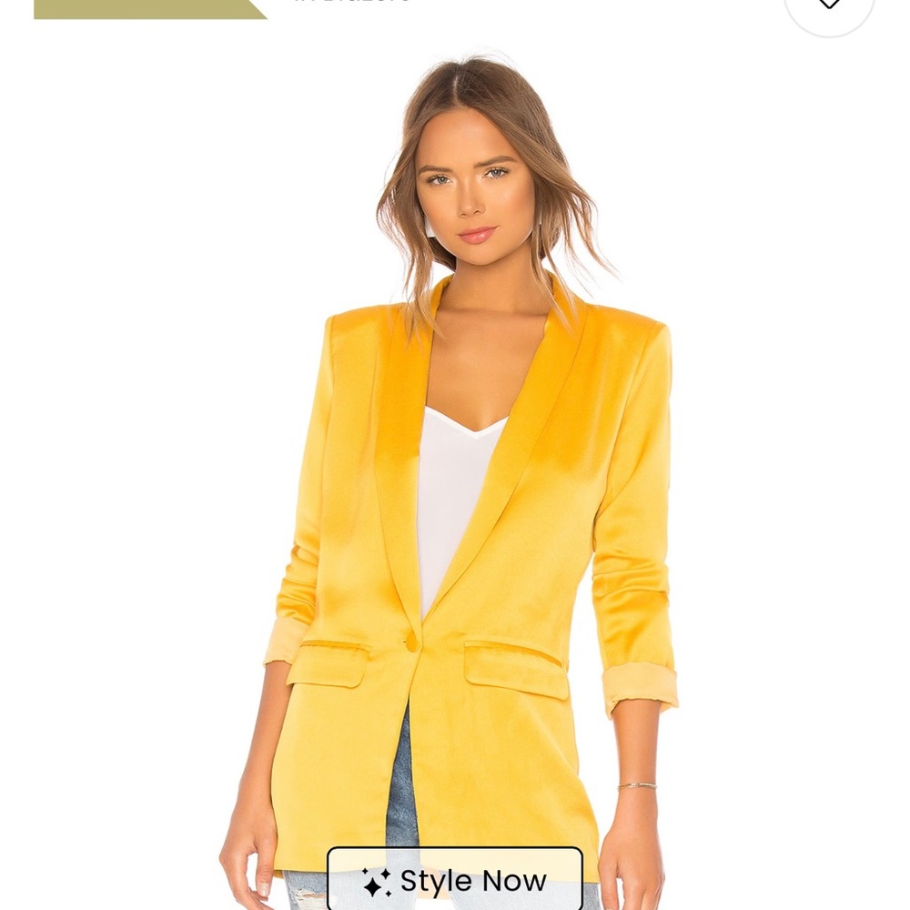 L'Academie Vibrant Yellow Blazer